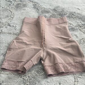 Blush Lace Trim Shapewear Shorts